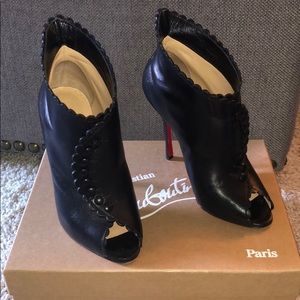 Christian Louboutin leather booties